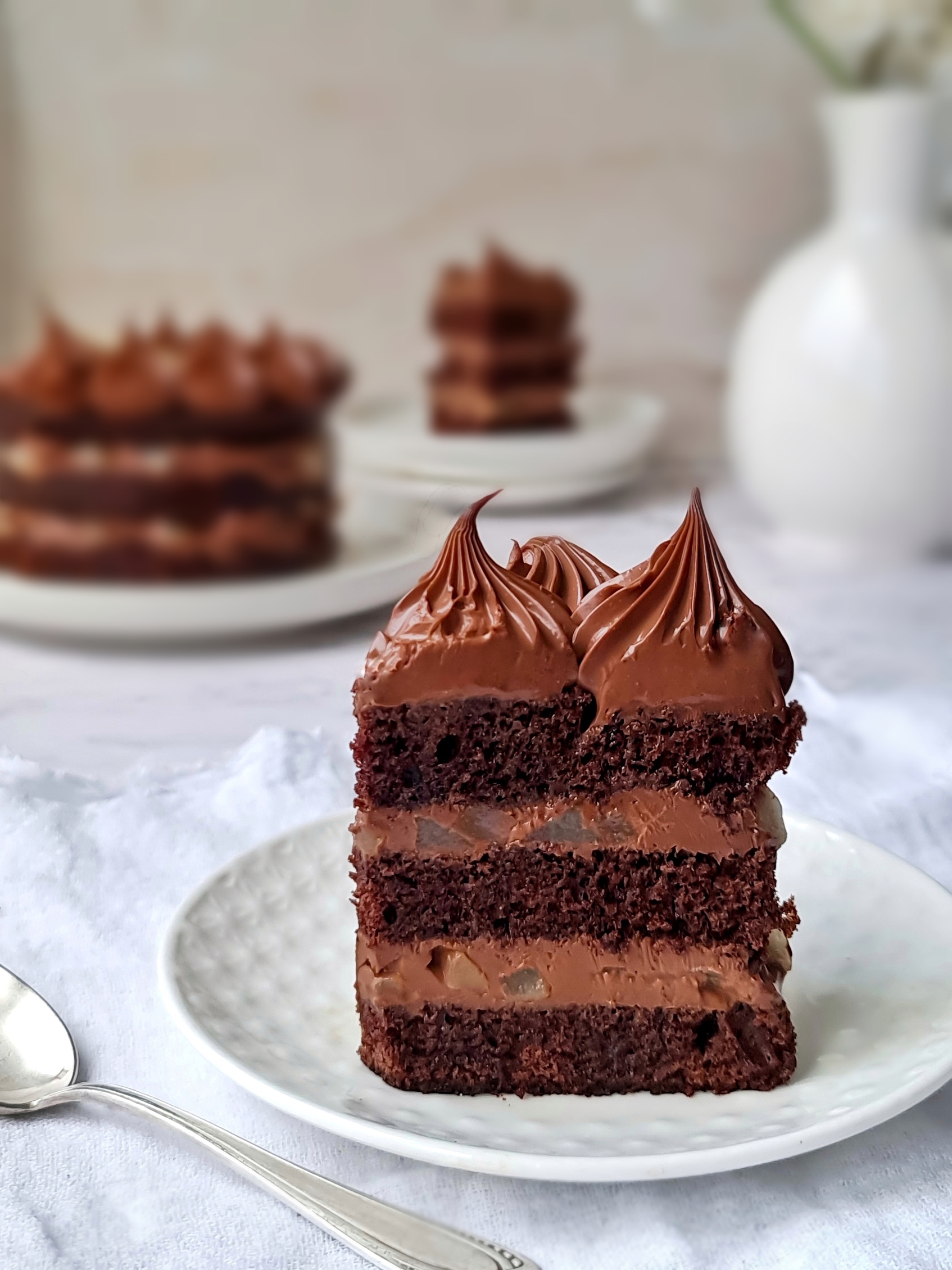 Layer cake poire et chocolat - On est gourmands