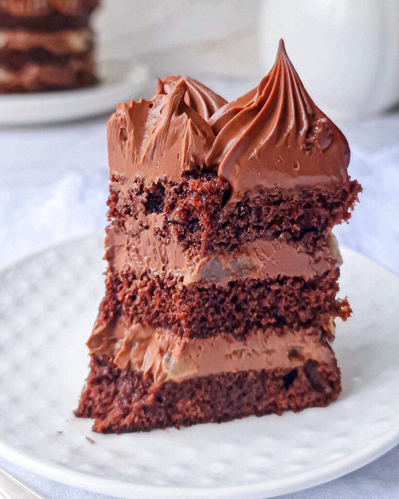 Layer cake poire et chocolat - On est gourmands